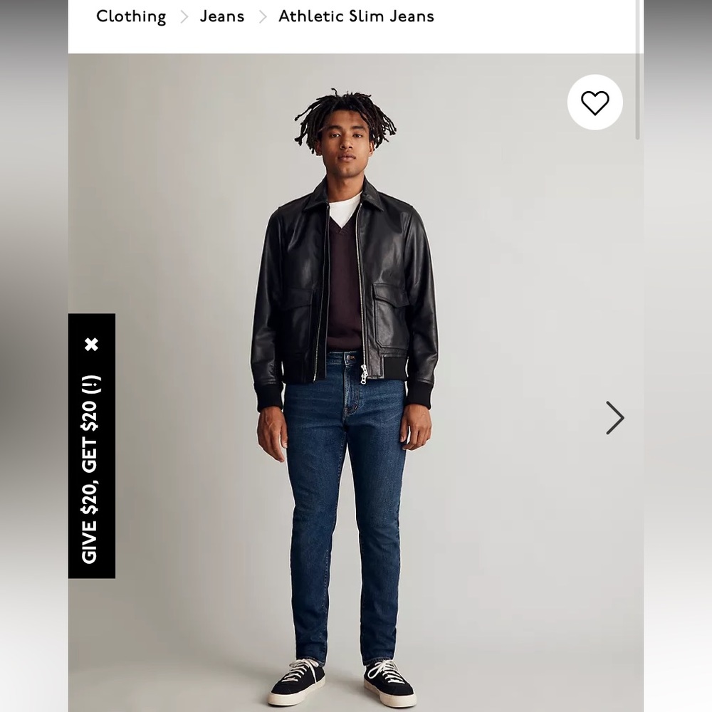 Madewell Athletic Slim Jeans